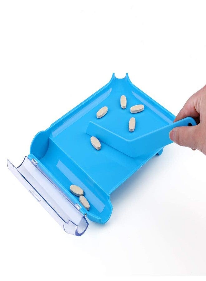 Opret Right Hand Pill Counting Tray with 2 Spatulas, Pill Counter with A Straight Spatula & A L-Spatula for Pharmacy to Count Meds Pills Tablets - Image 4